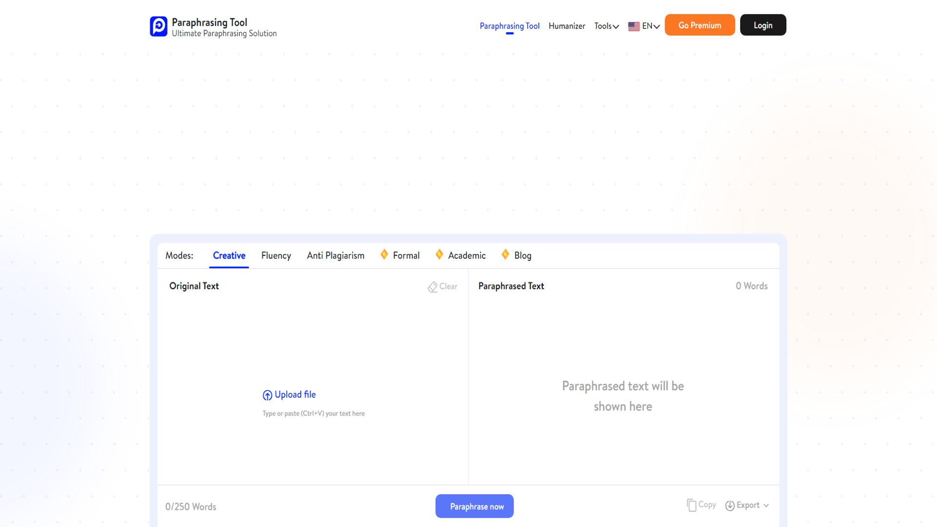 AI Paraphrasing Tool