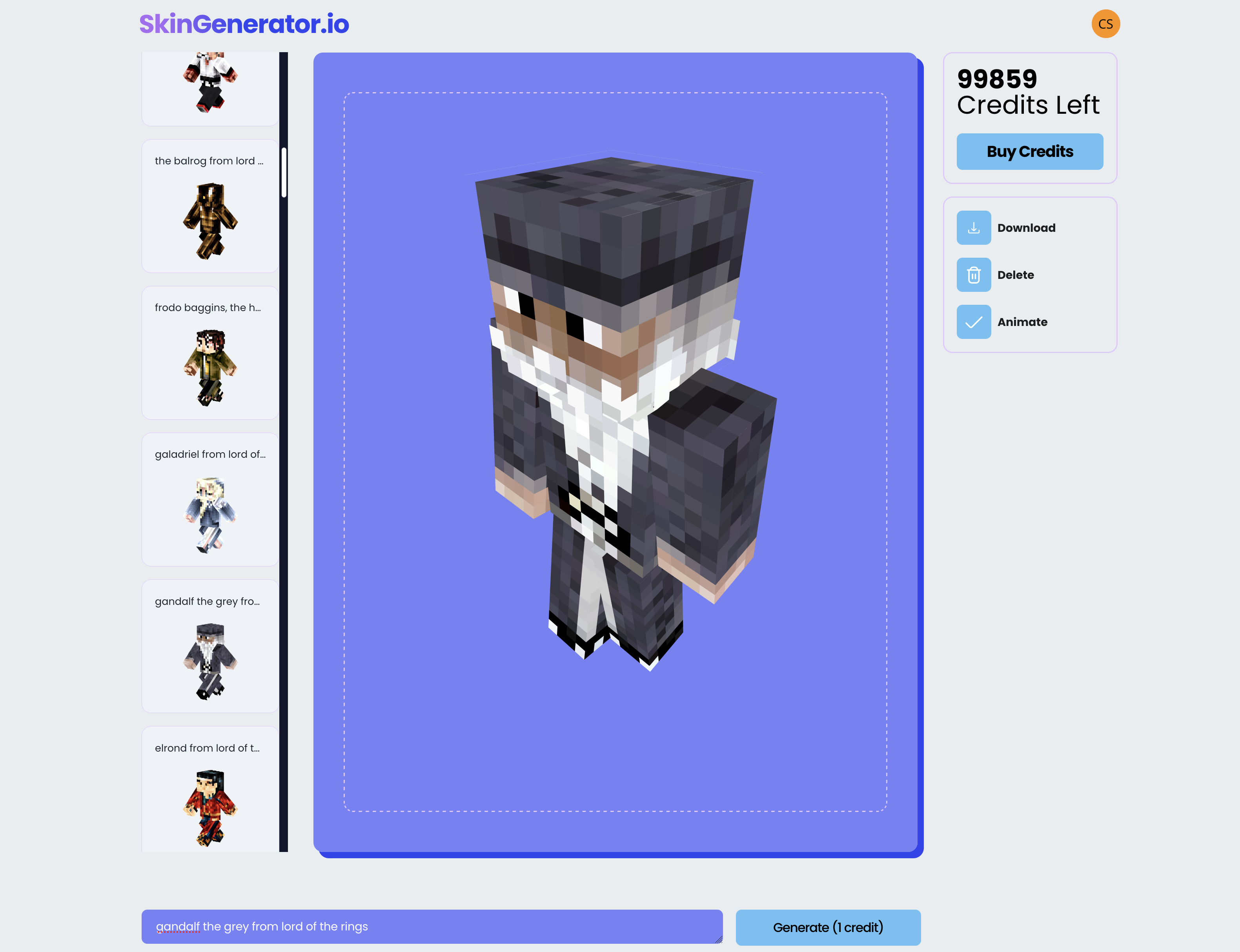 Minecraft 皮肤生成器