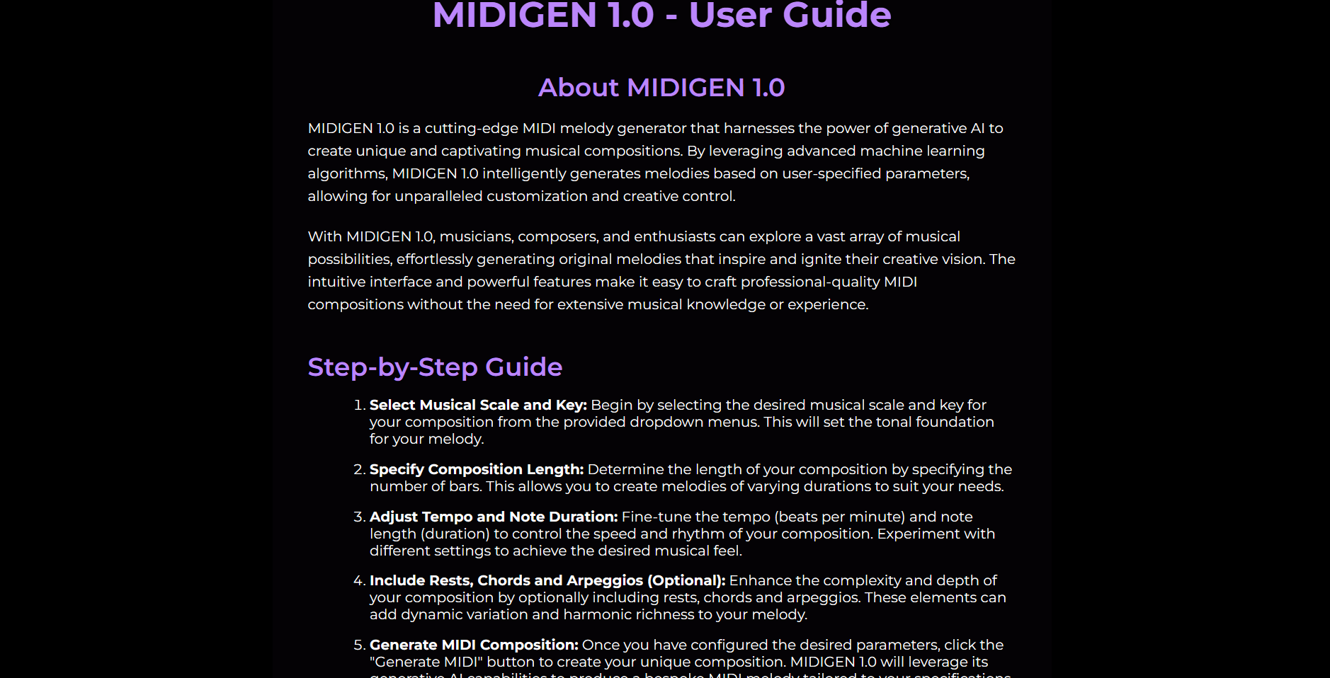 MIDIGEN