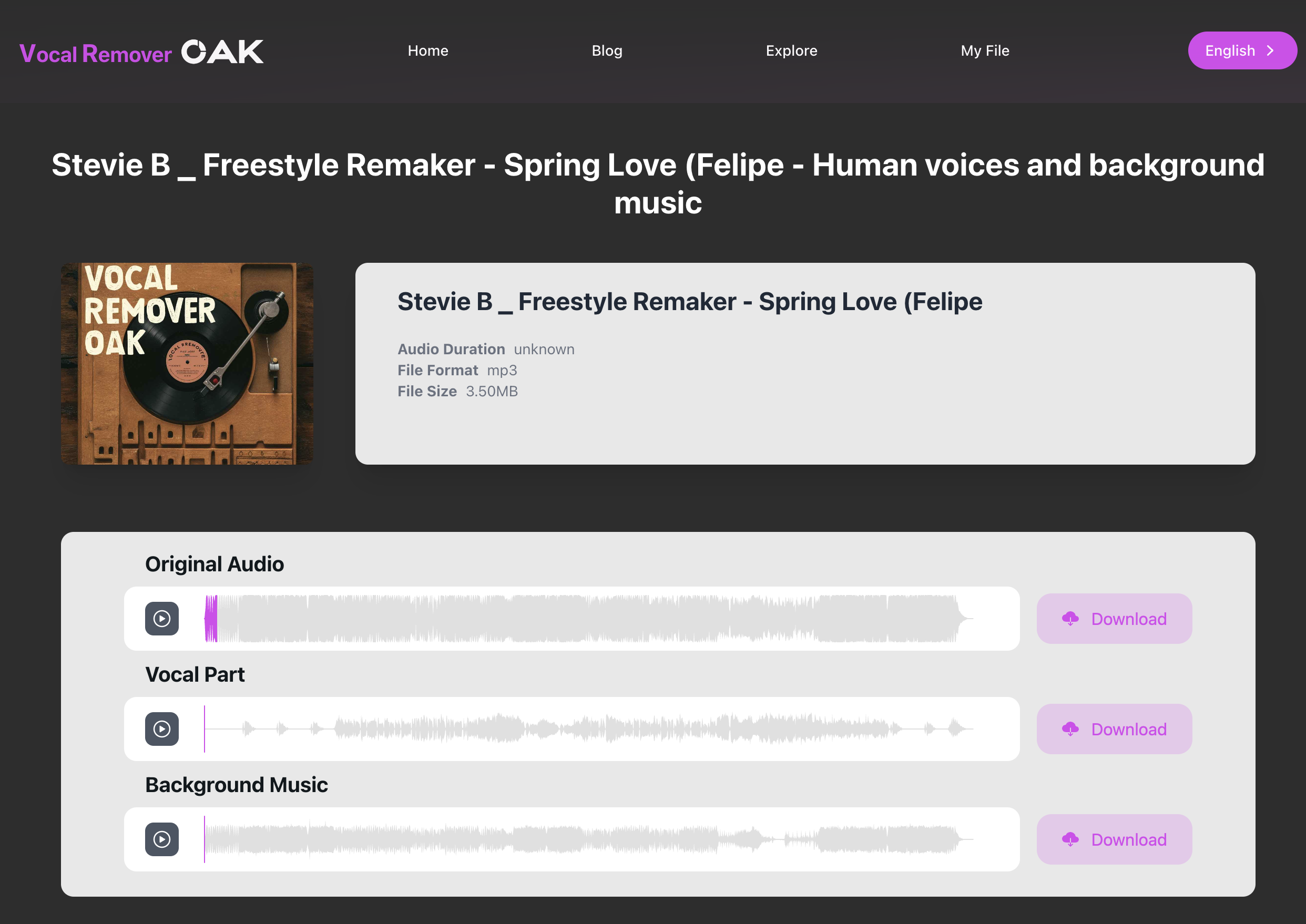 VocalRemoverOak