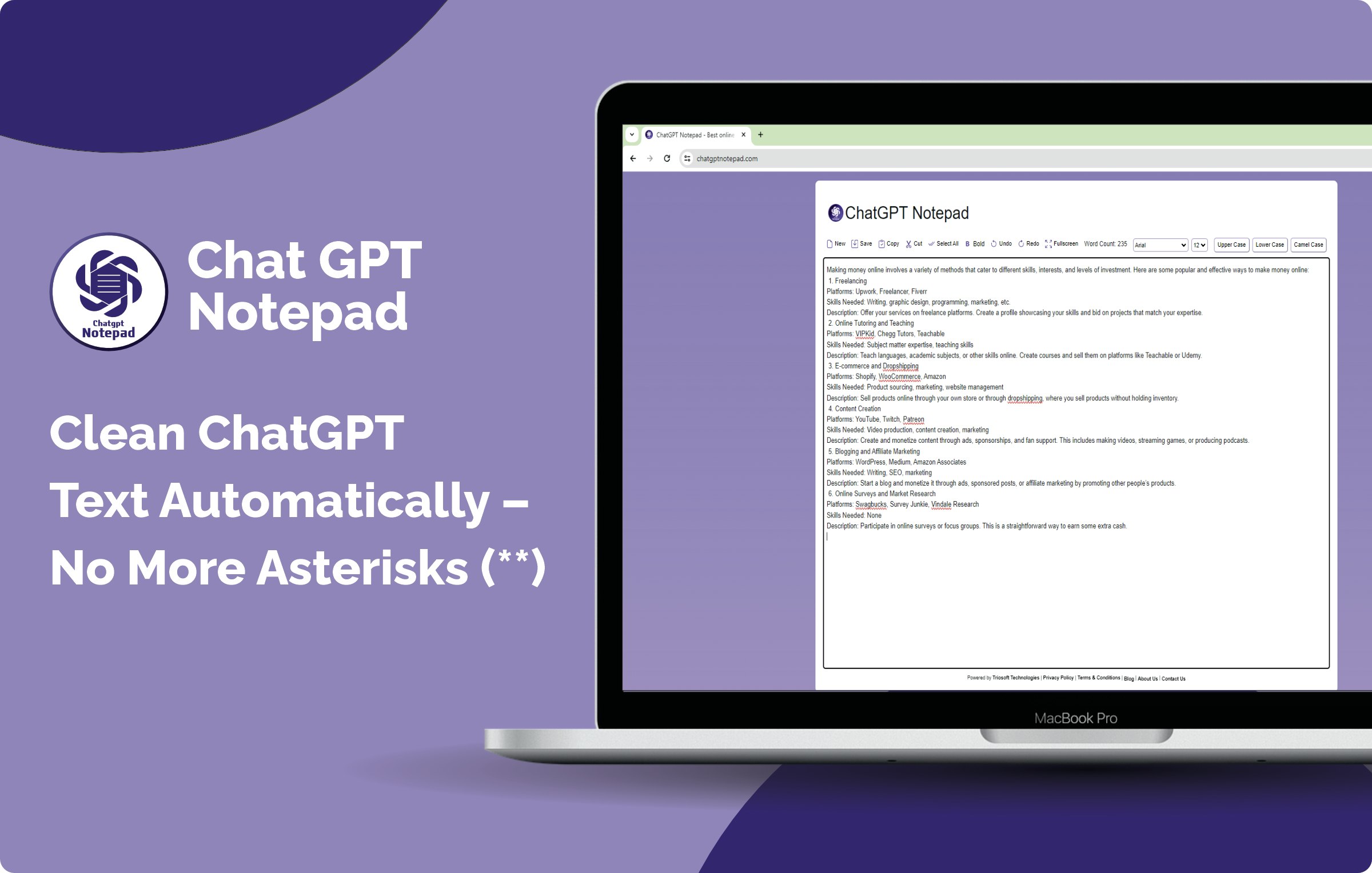 ChatGPT Notepad