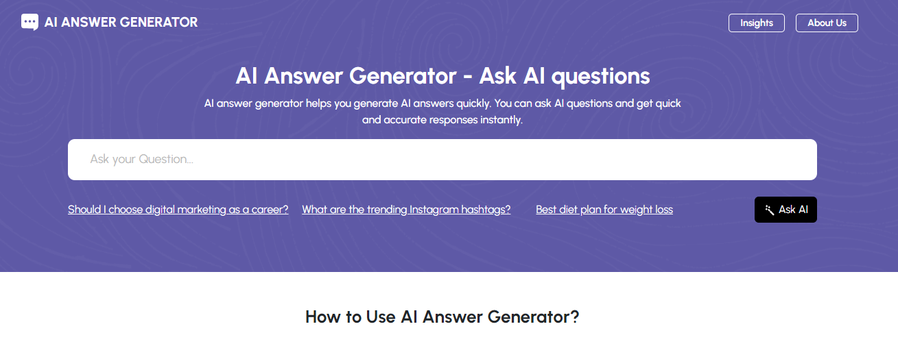 AI Answer Generator