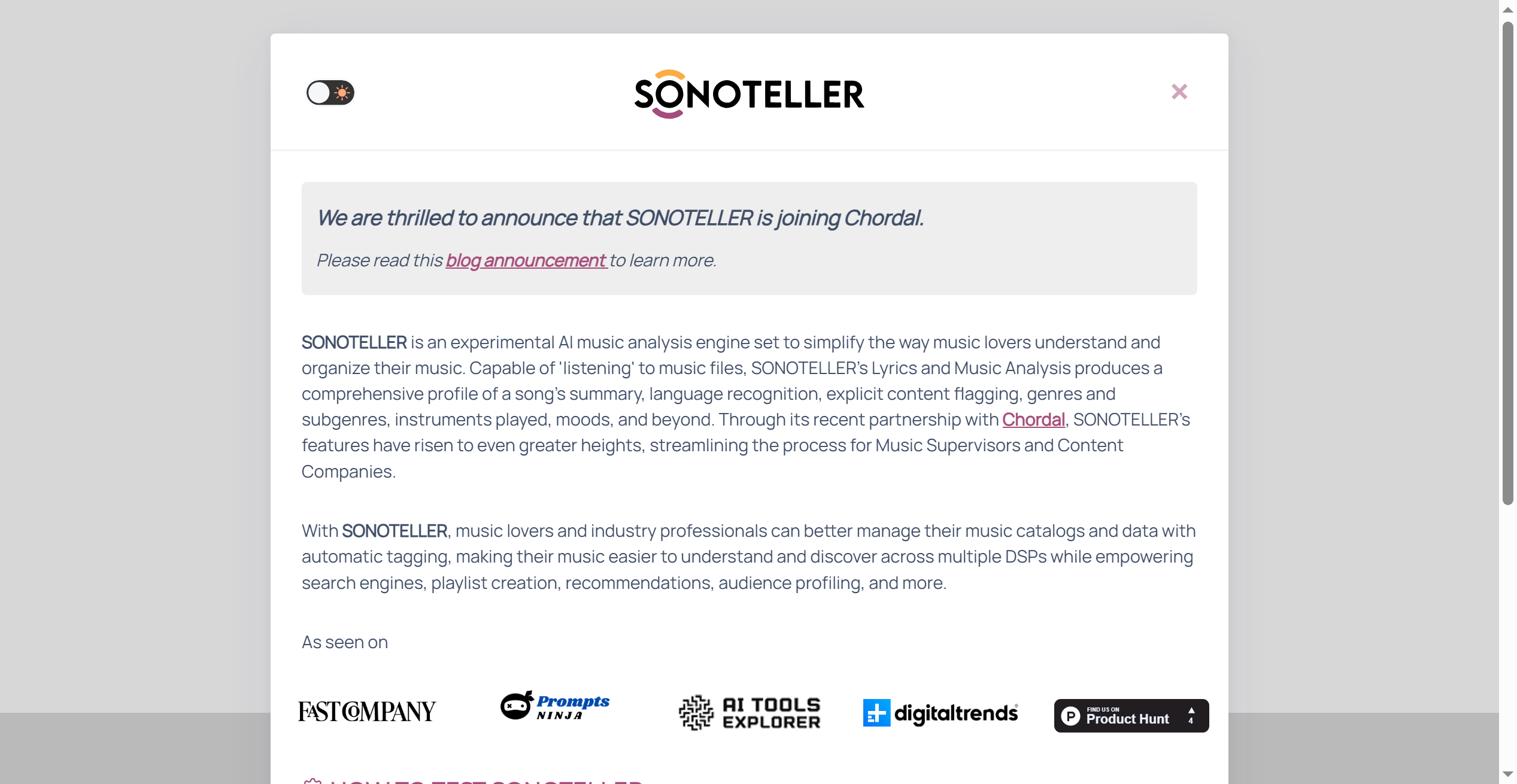 SONOTELLER.AI