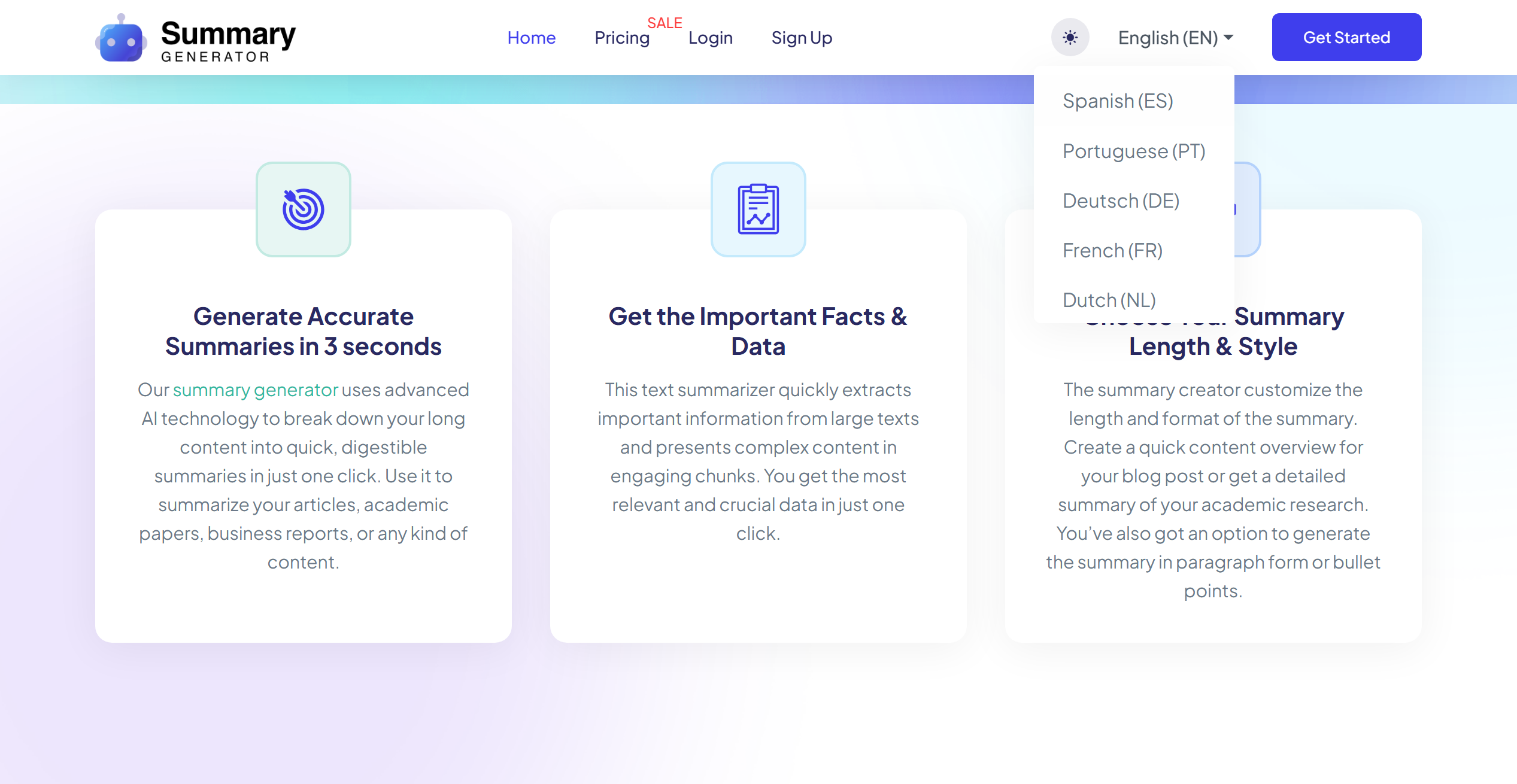 AI Summary Generator