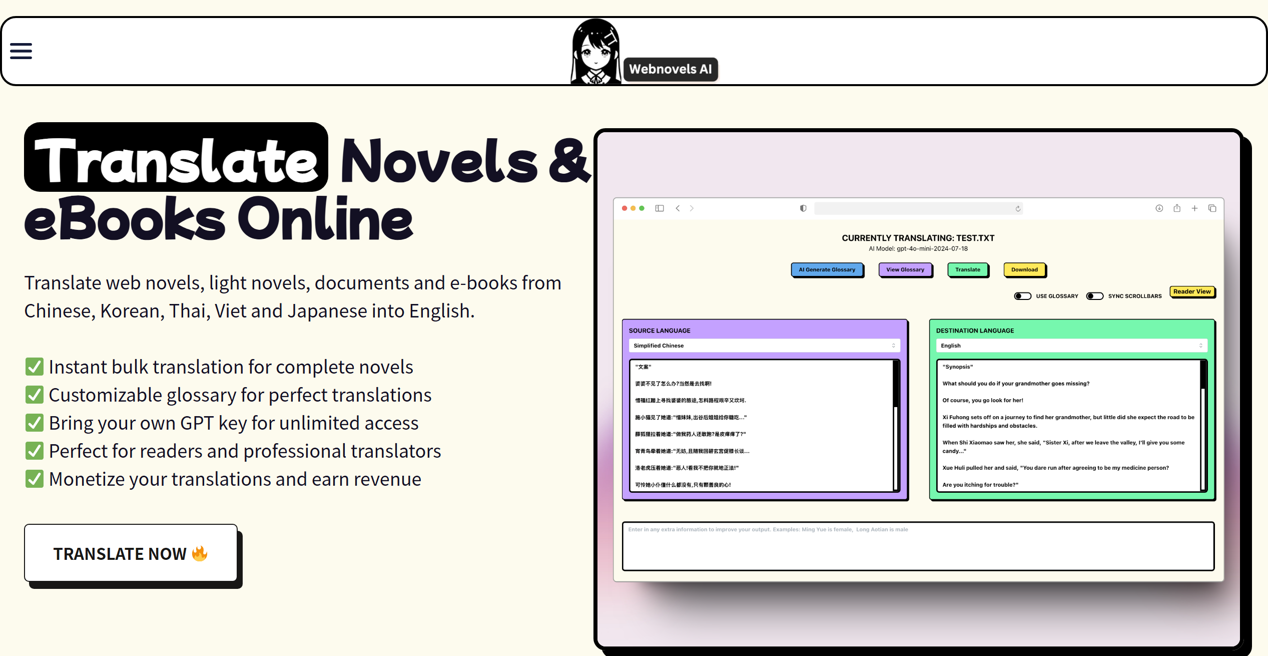 Webnovels AI