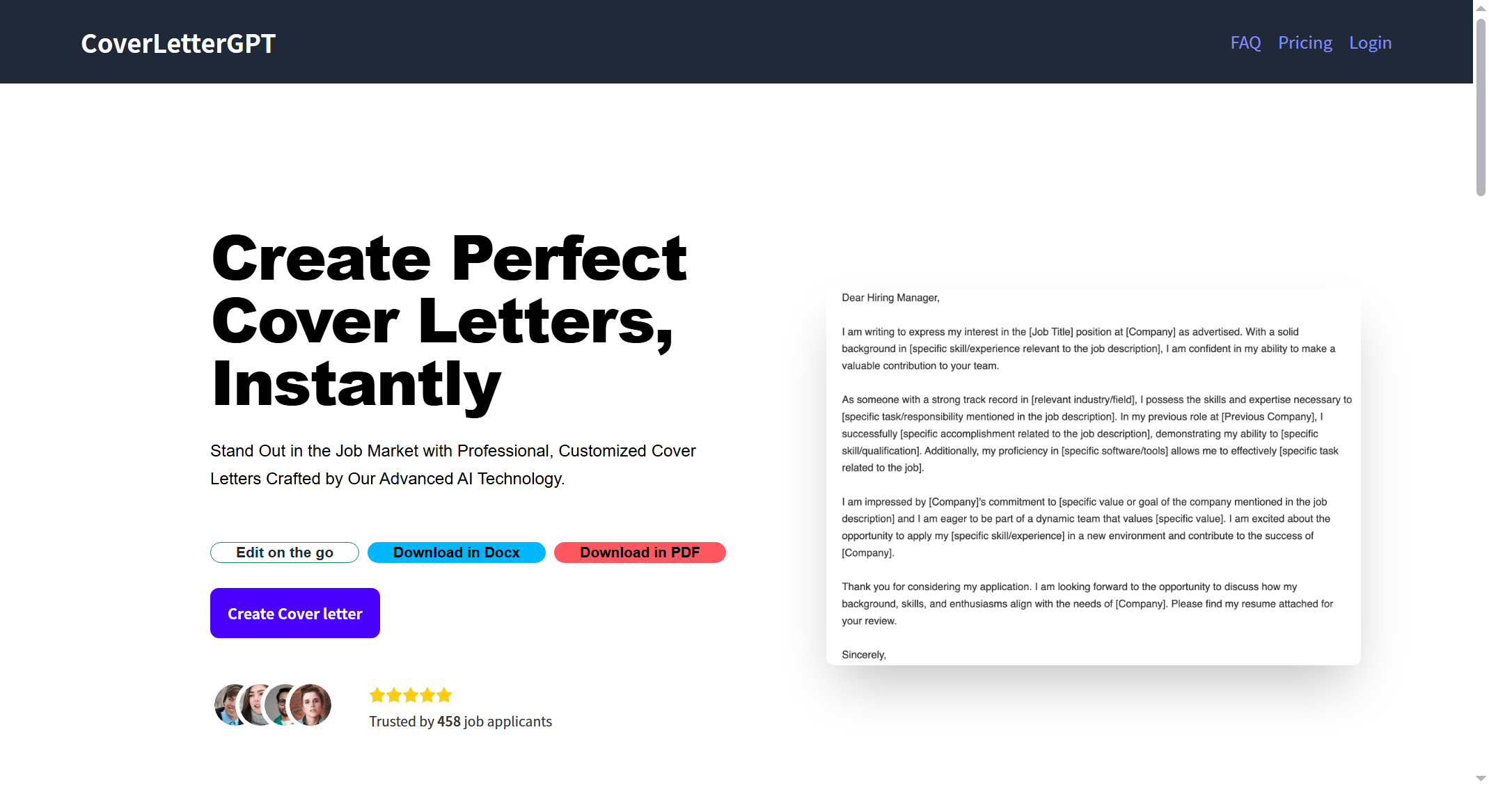 CoverLetterGPT