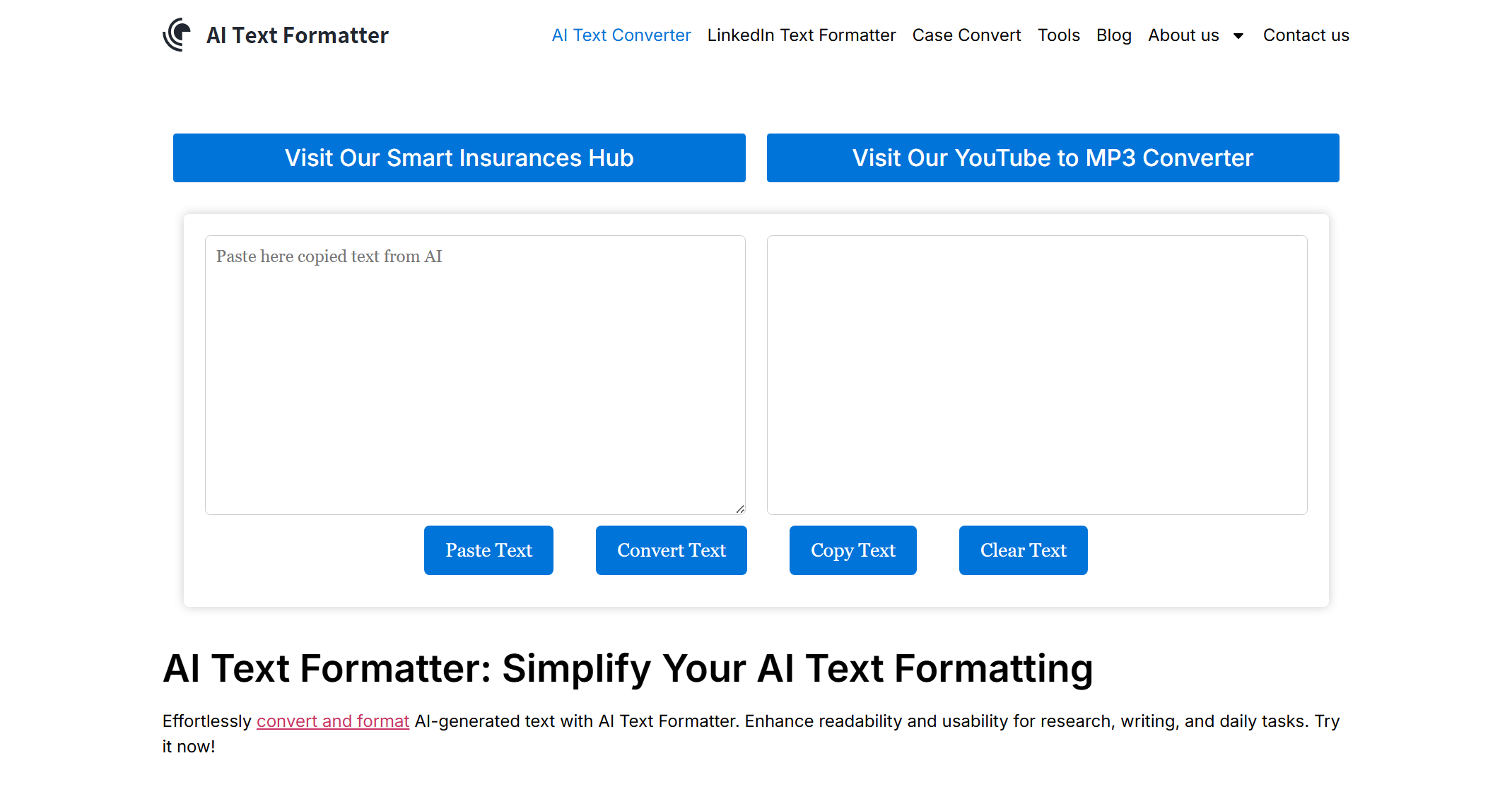 AI Text Formatter