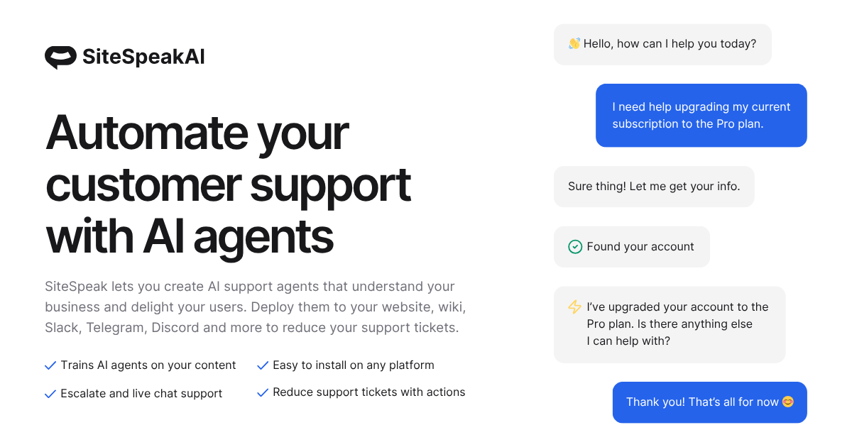 SiteSpeakAI