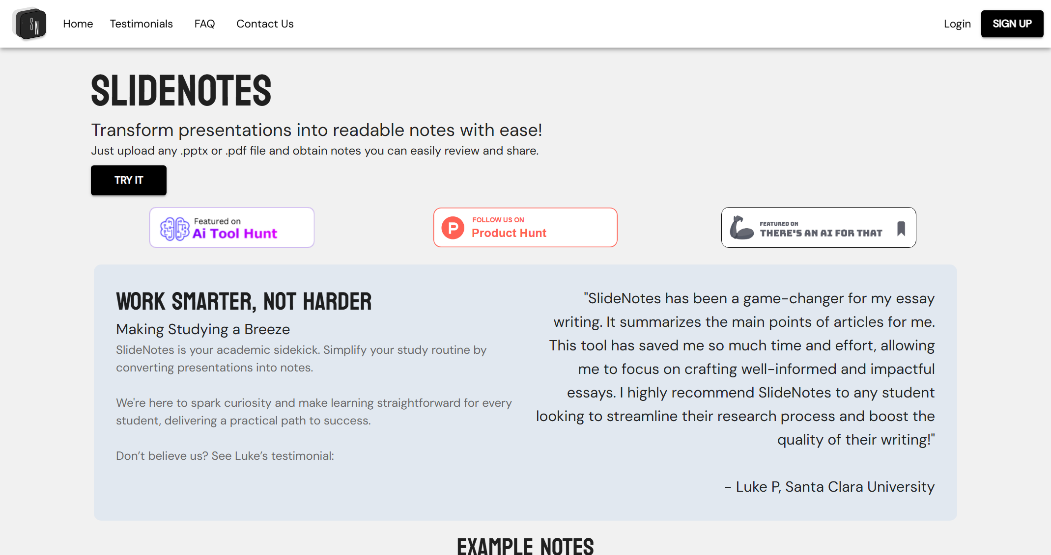SlideNotes