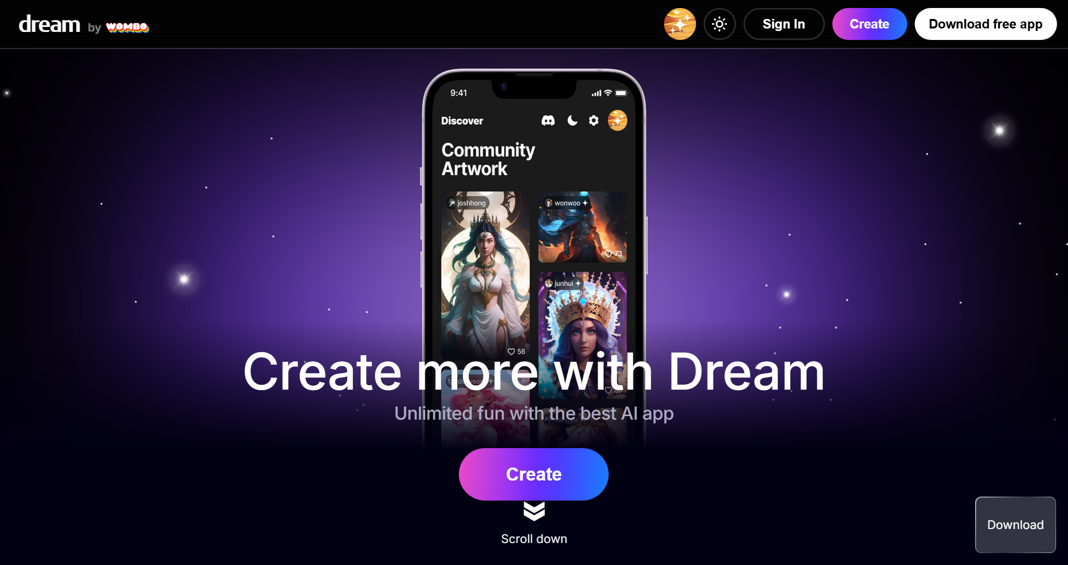 WOMBO Dream - AI Art Generator