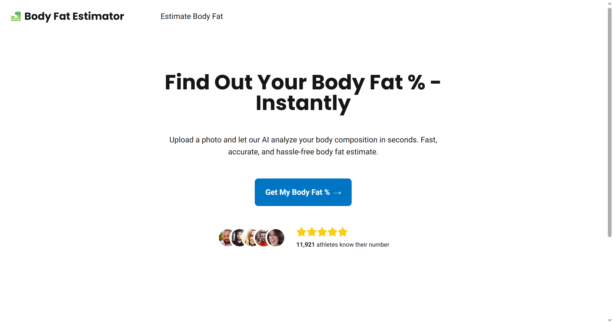 Body Fat Estimator AI