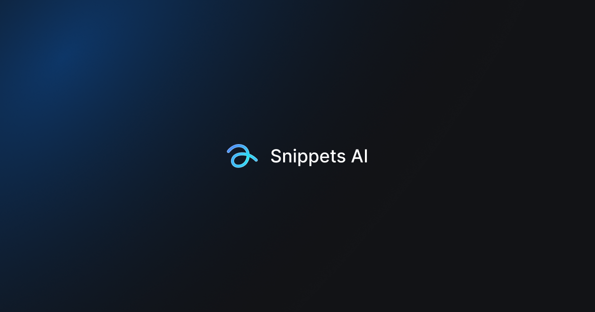 Snippets AI